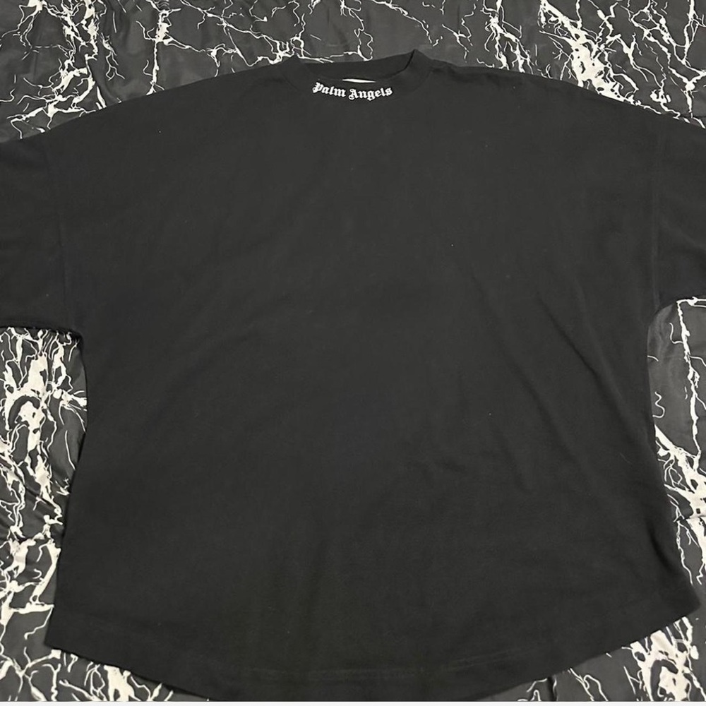 Palm Angels Black Short Sleeve Tee